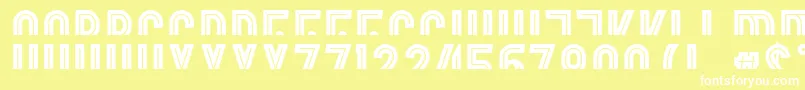 フォントBordercontrol – 黄色い背景に白い文字