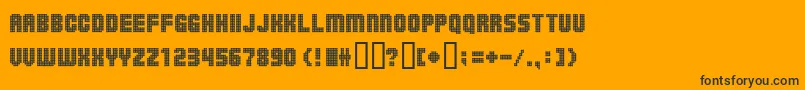 Ballsontherampage Font – Black Fonts on Orange Background
