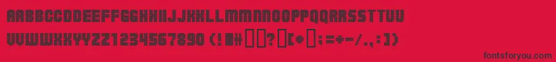 Ballsontherampage Font – Black Fonts on Red Background