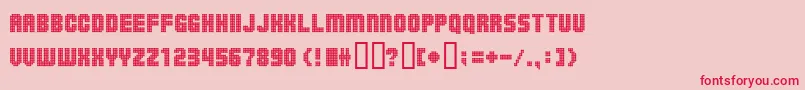 Ballsontherampage Font – Red Fonts on Pink Background