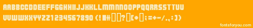 Ballsontherampage Font – White Fonts on Orange Background