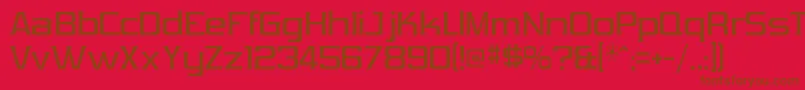Шрифт VibrocentricRegular – коричневые шрифты на красном фоне