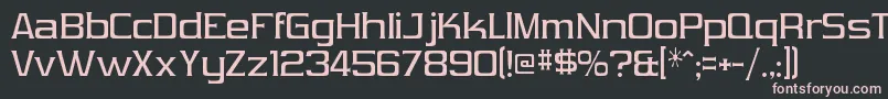VibrocentricRegular Font – Pink Fonts on Black Background