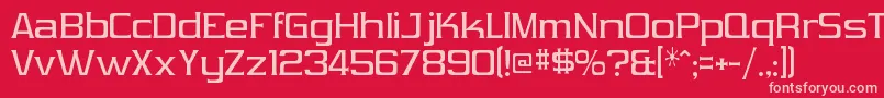 VibrocentricRegular Font – Pink Fonts on Red Background