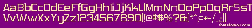 VibrocentricRegular Font – Yellow Fonts on Purple Background