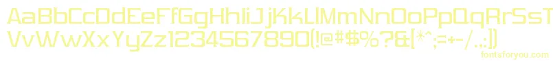 Police VibrocentricRegular – polices jaunes