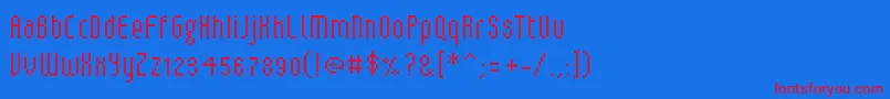 Шрифт V5loxical – красные шрифты на синем фоне