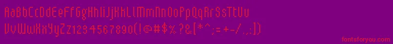 フォントV5loxical – 紫の背景に赤い文字