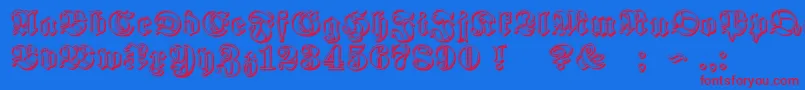 Подробнее о шрифте ProclamateRibbonHeavy Шрифт ProclamateRibbonHeavy – красные шрифты на синем фоне