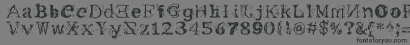 Me Font – Black Fonts on Gray Background