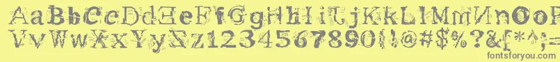 Шрифт Me – серые шрифты на жёлтом фоне
