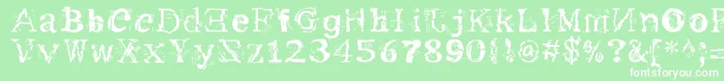 フォントMe – 緑の背景に白い文字