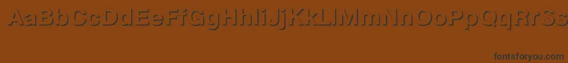 PragmaticashadowcttBoldフォントについての詳細 フォントPragmaticashadowcttBold – 黒い文字が茶色の背景にあります