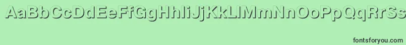 PragmaticashadowcttBold Font – Black Fonts on Green Background