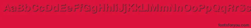PragmaticashadowcttBold Font – Black Fonts on Red Background