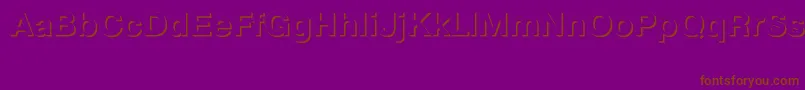 PragmaticashadowcttBold Font – Brown Fonts on Purple Background