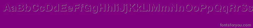 PragmaticashadowcttBold Font – Gray Fonts on Purple Background