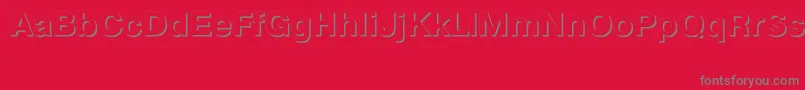 フォントPragmaticashadowcttBold – 赤い背景に灰色の文字