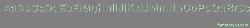 Weitere Informationen zur PragmaticashadowcttBold-Schriftart PragmaticashadowcttBold-Schriftart – Grüne Schriften auf grauem Hintergrund
