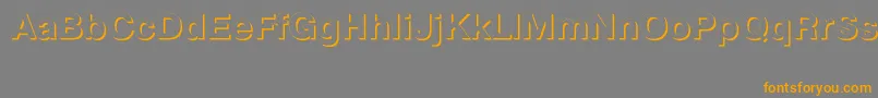 PragmaticashadowcttBold-Schriftart – Orangefarbene Schriften auf grauem Hintergrund