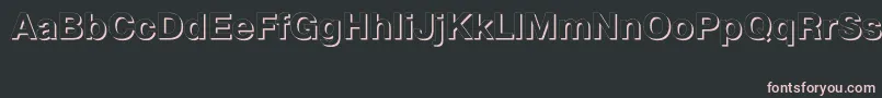 PragmaticashadowcttBold Font – Pink Fonts on Black Background