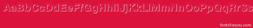 Weitere Informationen zur PragmaticashadowcttBold-Schriftart PragmaticashadowcttBold-Schriftart – Rosa Schriften auf rotem Hintergrund