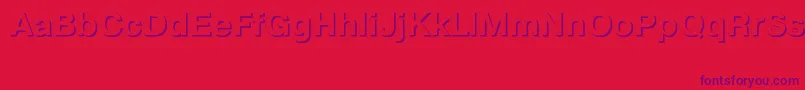 PragmaticashadowcttBold Font – Purple Fonts on Red Background