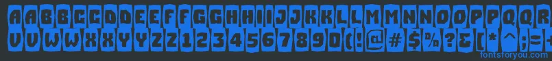 ASimplercmbrkBold Font – Blue Fonts on Black Background