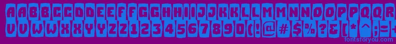 ASimplercmbrkBold Font – Blue Fonts on Purple Background