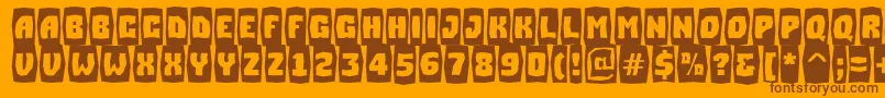 ASimplercmbrkBold Font – Brown Fonts on Orange Background