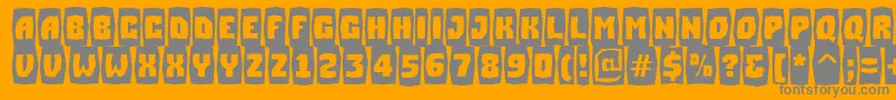 ASimplercmbrkBold Font – Gray Fonts on Orange Background