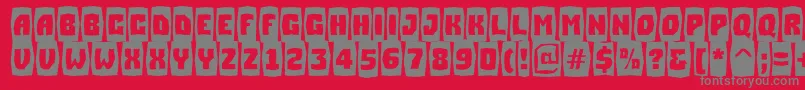 ASimplercmbrkBold Font – Gray Fonts on Red Background