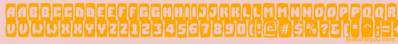 ASimplercmbrkBold Font – Orange Fonts on Pink Background