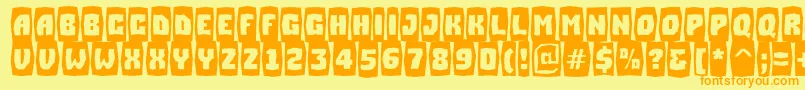 ASimplercmbrkBold Font – Orange Fonts on Yellow Background