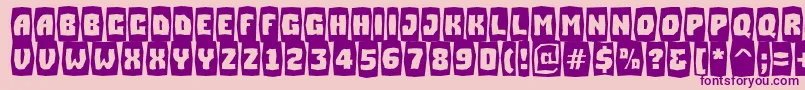 ASimplercmbrkBold Font – Purple Fonts on Pink Background