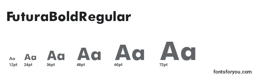 Размеры шрифта FuturaBoldRegular