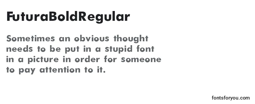 Обзор шрифта FuturaBoldRegular