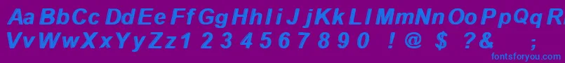 Withthewaves Font – Blue Fonts on Purple Background