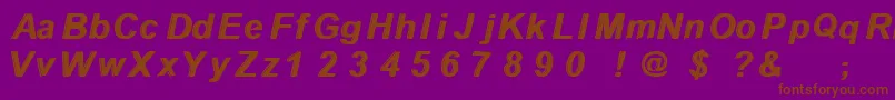 Withthewaves Font – Brown Fonts on Purple Background