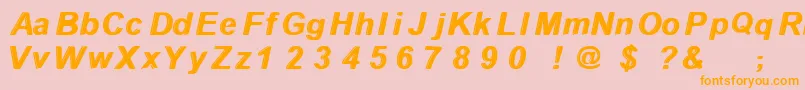 Withthewaves Font – Orange Fonts on Pink Background