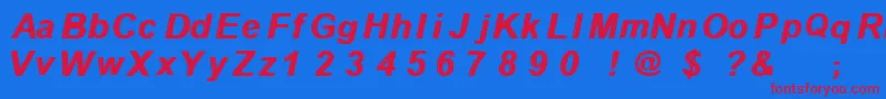 Withthewaves Font – Red Fonts on Blue Background