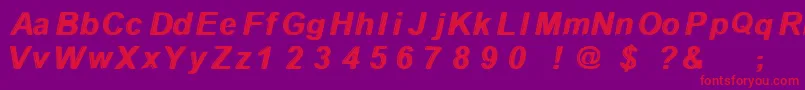 Withthewaves Font – Red Fonts on Purple Background