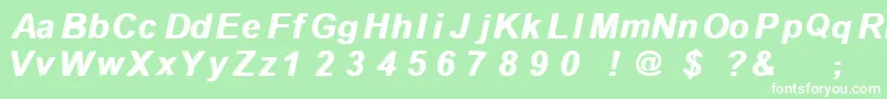 Withthewaves Font – White Fonts on Green Background