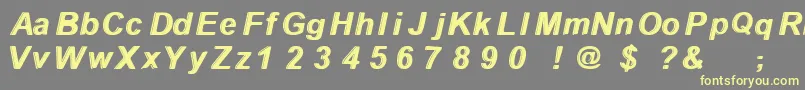 Withthewaves Font – Yellow Fonts on Gray Background