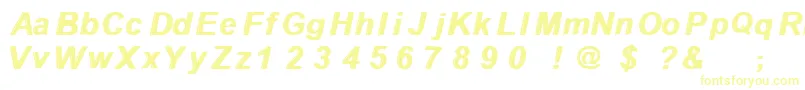 Withthewaves Font – Yellow Fonts on White Background