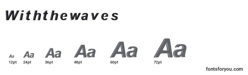 Размеры шрифта Withthewaves