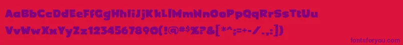 Crimewave Font – Purple Fonts on Red Background