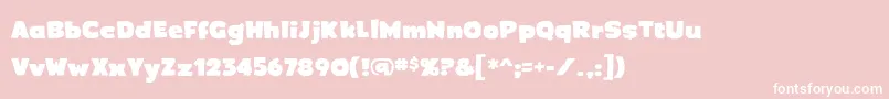 Crimewave Font – White Fonts on Pink Background