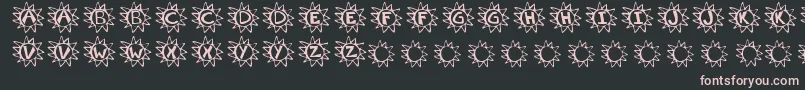 Krissun Font – Pink Fonts on Black Background