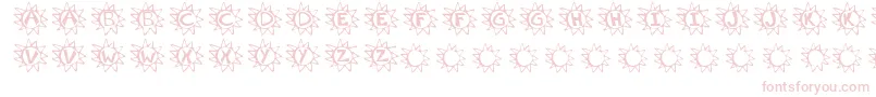 Krissun Font – Pink Fonts on White Background